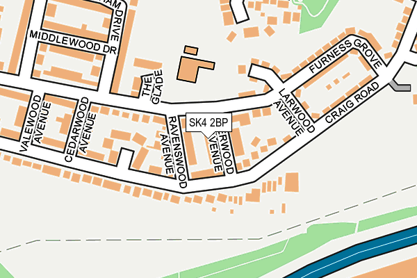 SK4 2BP map - OS OpenMap – Local (Ordnance Survey)