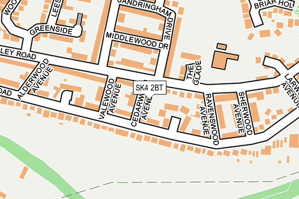 SK4 2BT map - OS OpenMap – Local (Ordnance Survey)