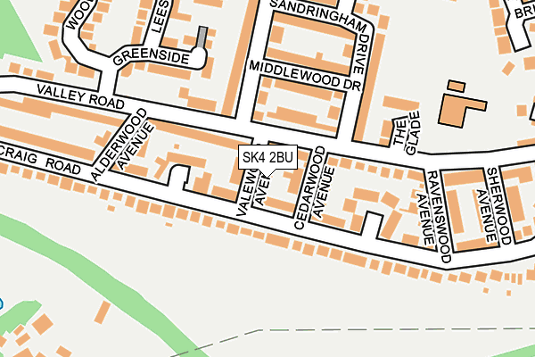 SK4 2BU map - OS OpenMap – Local (Ordnance Survey)