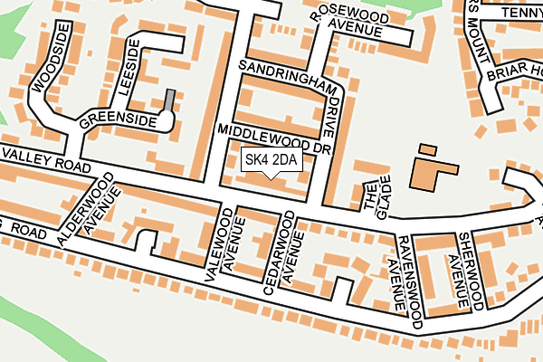 SK4 2DA map - OS OpenMap – Local (Ordnance Survey)