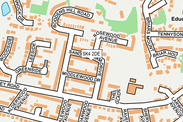 SK4 2DE map - OS OpenMap – Local (Ordnance Survey)