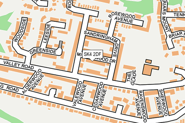 SK4 2DF map - OS OpenMap – Local (Ordnance Survey)
