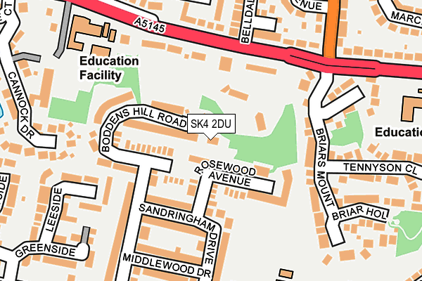 SK4 2DU map - OS OpenMap – Local (Ordnance Survey)
