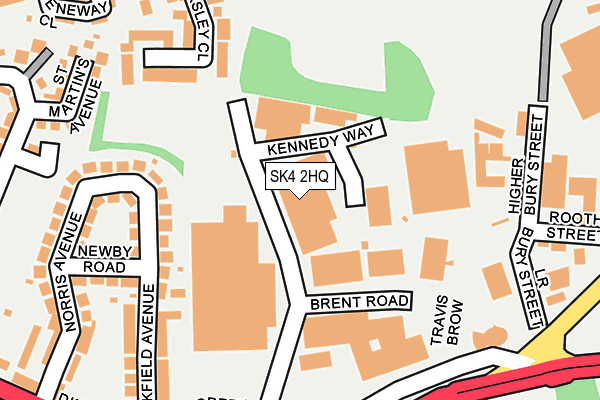 SK4 2HQ map - OS OpenMap – Local (Ordnance Survey)