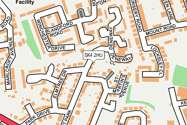 SK4 2HU map - OS OpenMap – Local (Ordnance Survey)