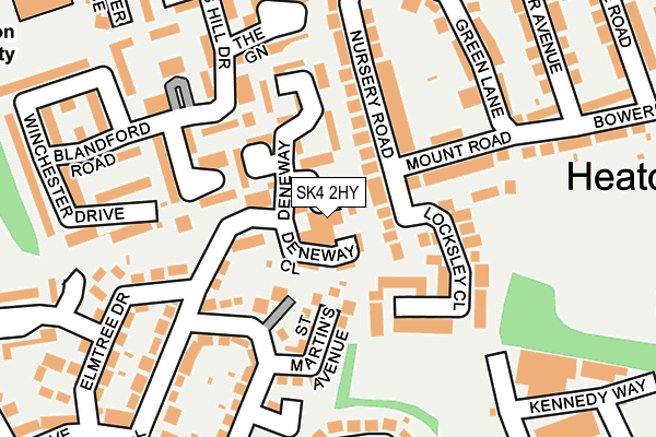 SK4 2HY map - OS OpenMap – Local (Ordnance Survey)