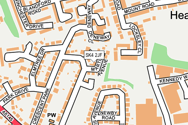 SK4 2JF map - OS OpenMap – Local (Ordnance Survey)