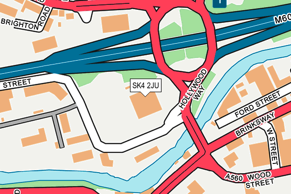 SK4 2JU map - OS OpenMap – Local (Ordnance Survey)