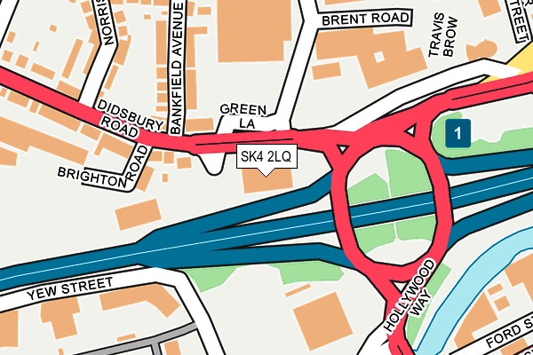 SK4 2LQ map - OS OpenMap – Local (Ordnance Survey)