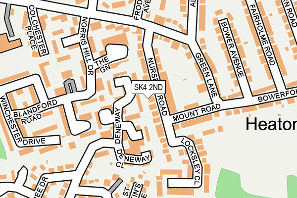 SK4 2ND map - OS OpenMap – Local (Ordnance Survey)