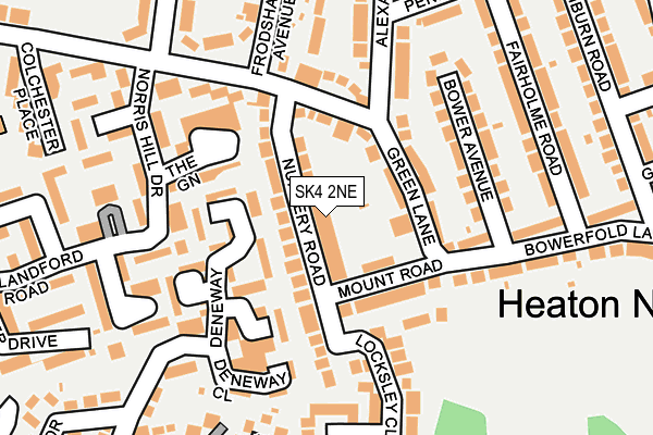 SK4 2NE map - OS OpenMap – Local (Ordnance Survey)