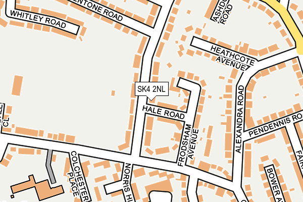 SK4 2NL map - OS OpenMap – Local (Ordnance Survey)