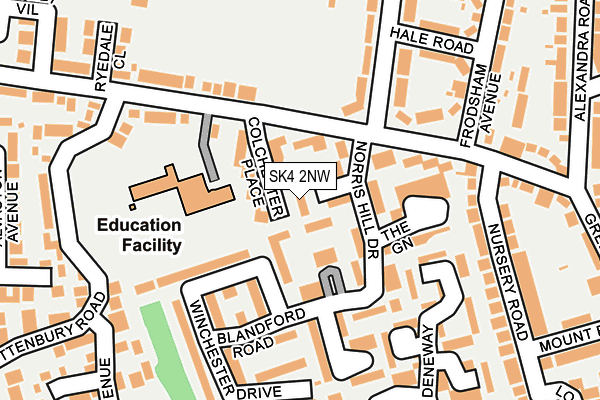 SK4 2NW map - OS OpenMap – Local (Ordnance Survey)