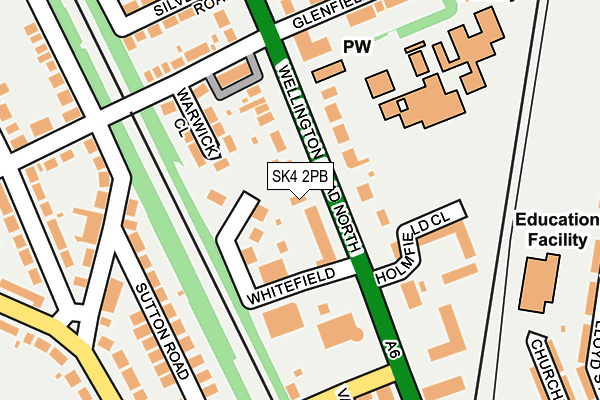 SK4 2PB map - OS OpenMap – Local (Ordnance Survey)