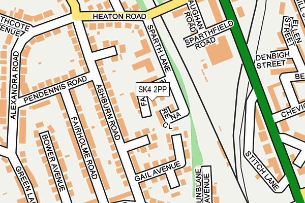 SK4 2PP map - OS OpenMap – Local (Ordnance Survey)