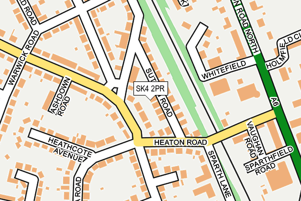 SK4 2PR map - OS OpenMap – Local (Ordnance Survey)