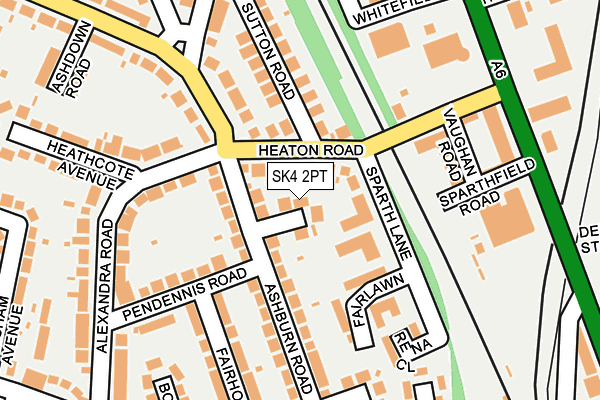 SK4 2PT map - OS OpenMap – Local (Ordnance Survey)