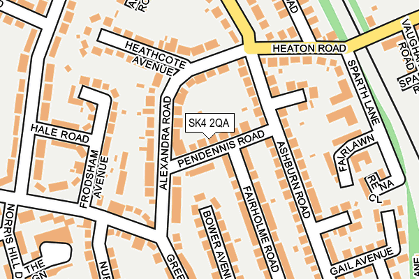 SK4 2QA map - OS OpenMap – Local (Ordnance Survey)