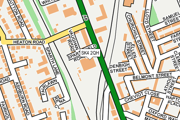 SK4 2QH map - OS OpenMap – Local (Ordnance Survey)