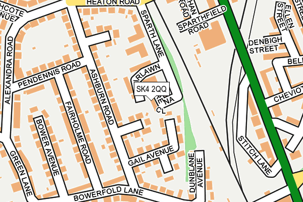 SK4 2QQ map - OS OpenMap – Local (Ordnance Survey)