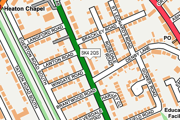 SK4 2QS map - OS OpenMap – Local (Ordnance Survey)
