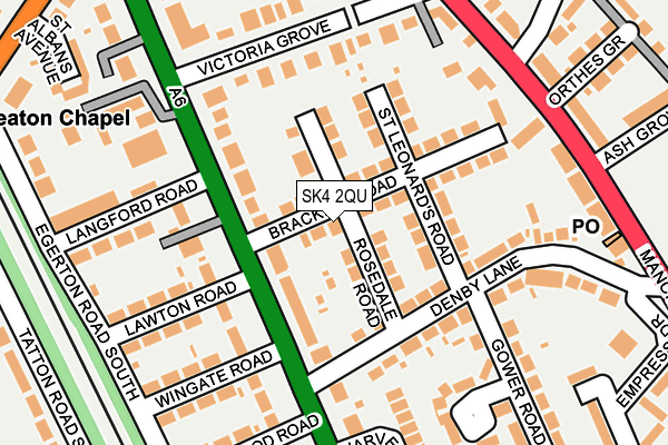 SK4 2QU map - OS OpenMap – Local (Ordnance Survey)