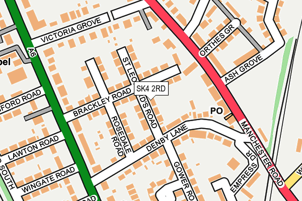SK4 2RD map - OS OpenMap – Local (Ordnance Survey)