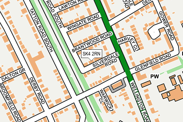 SK4 2RN map - OS OpenMap – Local (Ordnance Survey)