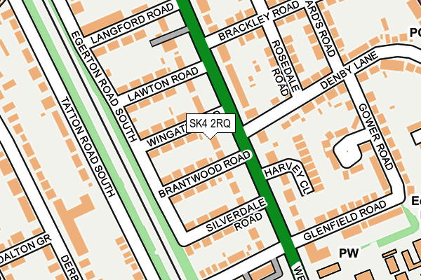 SK4 2RQ map - OS OpenMap – Local (Ordnance Survey)