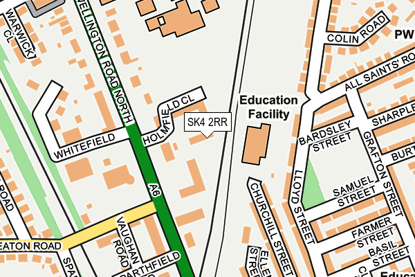 SK4 2RR map - OS OpenMap – Local (Ordnance Survey)