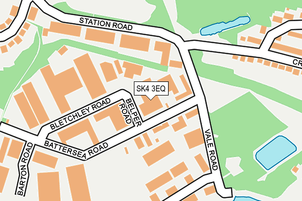 SK4 3EQ map - OS OpenMap – Local (Ordnance Survey)