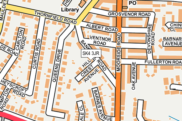 SK4 3JR map - OS OpenMap – Local (Ordnance Survey)