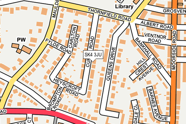 SK4 3JU map - OS OpenMap – Local (Ordnance Survey)