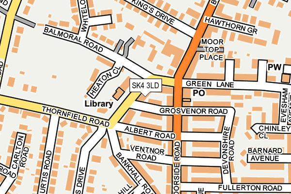 SK4 3LD map - OS OpenMap – Local (Ordnance Survey)