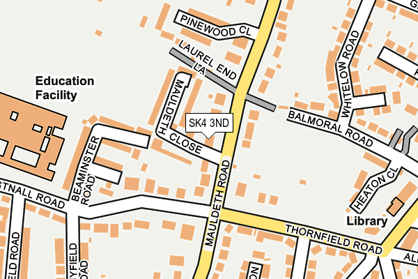 SK4 3ND map - OS OpenMap – Local (Ordnance Survey)