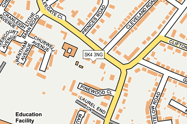 SK4 3NG map - OS OpenMap – Local (Ordnance Survey)