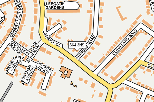 SK4 3NS map - OS OpenMap – Local (Ordnance Survey)