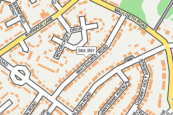 SK4 3NY map - OS OpenMap – Local (Ordnance Survey)