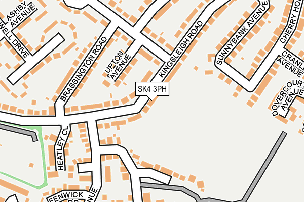 SK4 3PH map - OS OpenMap – Local (Ordnance Survey)