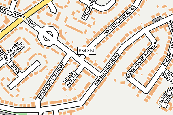SK4 3PJ map - OS OpenMap – Local (Ordnance Survey)