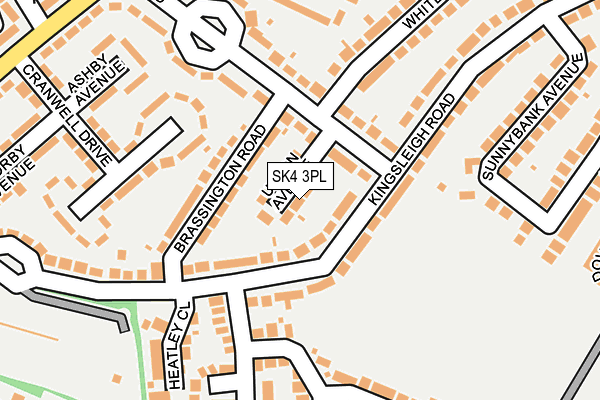 SK4 3PL map - OS OpenMap – Local (Ordnance Survey)