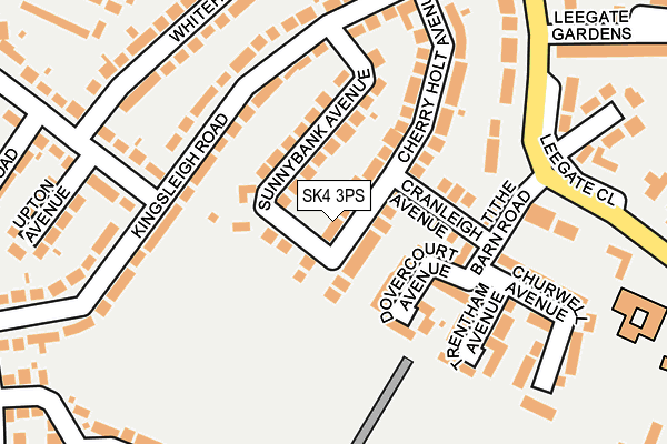 SK4 3PS map - OS OpenMap – Local (Ordnance Survey)