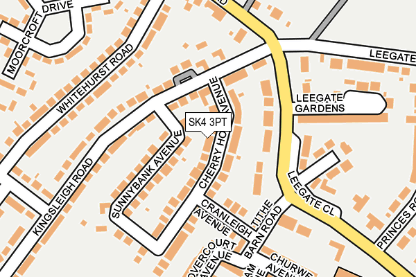 SK4 3PT map - OS OpenMap – Local (Ordnance Survey)