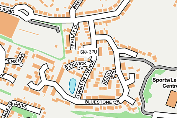 SK4 3PU map - OS OpenMap – Local (Ordnance Survey)