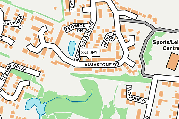 SK4 3PY map - OS OpenMap – Local (Ordnance Survey)