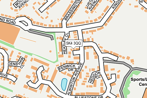 SK4 3QQ map - OS OpenMap – Local (Ordnance Survey)