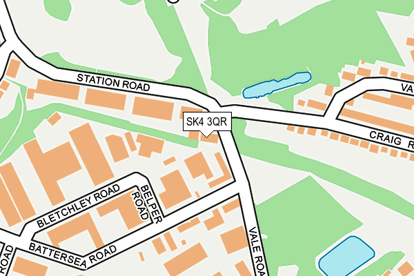 SK4 3QR map - OS OpenMap – Local (Ordnance Survey)