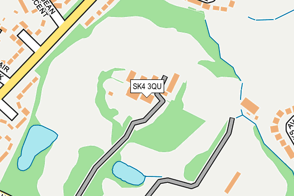 SK4 3QU map - OS OpenMap – Local (Ordnance Survey)