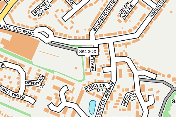 SK4 3QX map - OS OpenMap – Local (Ordnance Survey)