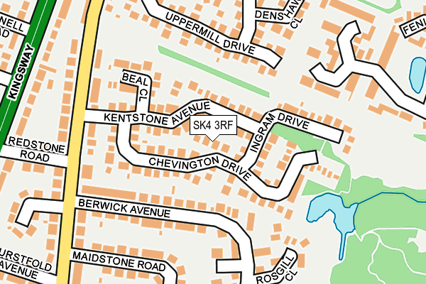 SK4 3RF map - OS OpenMap – Local (Ordnance Survey)